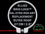7 cm (2.8 inch) Round Standard Version Allied Grid-Lock Replacement Outer Embroidery Hoop / Ring / Frame - Grey