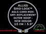 15 cm (5.9 inch) Round Standard Version Allied Grid-Lock (New Design) Replacement Outer Embroidery Hoop / Ring / Frame - Grey