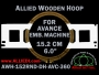Avance 15.2 cm (6.0 inch) Round Allied Wooden Embroidery Hoop
