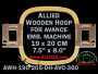 Avance 19.0 x 20.5 cm (7.5 x 8.1 inch) Rectangular Allied Wooden Embroidery Hoop