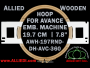 Avance 19.7 cm (7.8 inch) Round Allied Wooden Embroidery Hoop