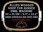 Avance 24.0 x 31.0 cm (9.4 x 12.2 inch) Rectangular Allied Wooden Embroidery Hoop