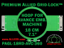 Avance 18 cm (7.1 inch) Round Premium Allied Grid-Lock Embroidery Hoop for 360 mm Sew Field / Arm Spacing