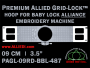Baby Lock Alliance 9 cm (3.5 inch) Round Premium Allied Grid-Lock Embroidery Hoop