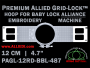 Baby Lock Alliance 12 cm (4.7 inch) Round Premium Allied Grid-Lock Embroidery Hoop