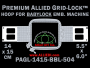 Baby Lock 14 x 15 cm (5.5 x 6 inch) Rectangular Premium Allied Grid-Lock Embroidery Hoop for 504 mm Sew Field / Arm Spacing