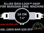 18 cm (7.1 inch) Round Allied Grid-Lock Plastic Embroidery Hoop - Barudan 520 EFP