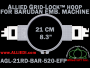 21 cm (8.3 inch) Round Allied Grid-Lock Plastic Embroidery Hoop - Barudan 520 EFP