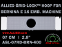 7 cm (2.8 inch) Round Allied Grid-Lock Plastic Embroidery Hoop - Bernina 400