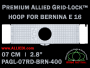 7 cm (2.8 inch) Round Premium Allied Grid-Lock Plastic Embroidery Hoop - Bernina 400