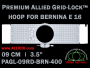 9 cm (3.5 inch) Round Premium Allied Grid-Lock Plastic Embroidery Hoop - Bernina 400