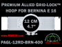 12 cm (4.7 inch) Round Premium Allied Grid-Lock Plastic Embroidery Hoop - Bernina 400