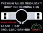 15 cm (5.9 inch) Round Premium Allied Grid-Lock Plastic Embroidery Hoop - Bernina 480