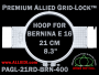 21 cm (8.3 inch) Round Premium Allied Grid-Lock Plastic Embroidery Hoop - Bernina 400