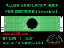 Brother 7 cm (2.8 inch) Round Allied Grid-Lock Embroidery Hoop for 360 mm Sew Field / Arm Spacing