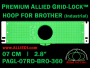 7 cm (2.8 inch) Round Premium Allied Grid-Lock Plastic Embroidery Hoop - Brother 360