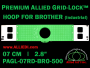 7 cm (2.8 inch) Round Premium Allied Grid-Lock Plastic Embroidery Hoop - Brother 500