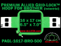 16 x 17 cm (6.5 x 7 inch) Rectangular Premium Allied Grid-Lock Plastic Embroidery Hoop - Brother 500