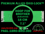 18 cm (7.1 inch) Round Premium Allied Grid-Lock Plastic Embroidery Hoop - Brother 360