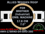 17.8 cm (7.0 inch) Round Allied Wooden Embroidery Hoop