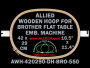 42.0 x 29.0 cm (16.5 x 11.4 inch) Oval Allied Wooden Embroidery Hoop