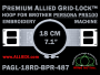 Brother PRS100 Persona 18 cm (7.1 inch) Round Premium Allied Grid-Lock Embroidery Hoop