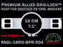 Brother PR 18 cm (7.1 inch) Round Premium Allied Grid-Lock Embroidery Hoop for 504 mm Sew Field / Arm Spacing