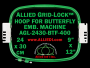 24 x 30 cm (9 x 12 inch) Rectangular Allied Grid-Lock Plastic Embroidery Hoop - Butterfly 400