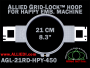 21 cm (8.3 inch) Round Allied Grid-Lock Plastic Embroidery Hoop - Happy 450