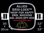 30 x 30 cm (12 x 12 inch) Square Allied Grid-Lock Plastic Embroidery Hoop - Happy 500 - Allied May Substitute this with Premium Version Hoop