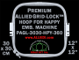 30 x 30 cm (12 x 12 inch) Square Premium Allied Grid-Lock Plastic Embroidery Hoop - Happy 360