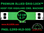 12 cm (4.7 inch) Round Premium Allied Grid-Lock Plastic Embroidery Hoop - Highland 500
