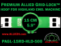 15 cm (5.9 inch) Round Premium Allied Grid-Lock Plastic Embroidery Hoop - Highland 500