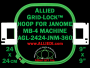 24 x 24 cm (9 x 9 inch) Square Allied Grid-Lock Plastic Embroidery Hoop - Janome 360