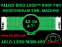 12 cm (4.7 inch) Round Allied Grid-Lock (New Design) Plastic Embroidery Hoop - Meistergram 400