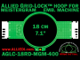 18 cm (7.1 inch) Round Allied Grid-Lock (New Design) Plastic Embroidery Hoop - Meistergram 400
