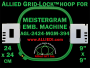24 x 24 cm (9 x 9 inch) Square Allied Grid-Lock Plastic Embroidery Hoop - Meistergram 394