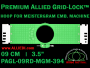 9 cm (3.5 inch) Round Premium Allied Grid-Lock Plastic Embroidery Hoop - Meistergram 394