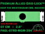 7 cm (2.8 inch) Round Premium Allied Grid-Lock Plastic Embroidery Hoop - Meistergram 394