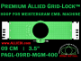 9 cm (3.5 inch) Round Premium Allied Grid-Lock Plastic Embroidery Hoop - Meistergram 400