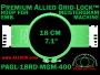 18 cm (7.1 inch) Round Premium Allied Grid-Lock Plastic Embroidery Hoop - Meistergram 400