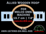 Melco 19.7 cm (7.8 inch) Round Allied Wooden Embroidery Hoop