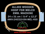 Melco 24.0 x 31.0 cm (9.4 x 12.2 inch) Rectangular Allied Wooden Embroidery Hoop