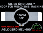 15 cm (5.9 inch) Round Allied Grid-Lock (New Design) Plastic Embroidery Hoop - Melco 400