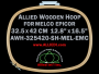 32.5 x 42.0 cm (12.8 x 16.5 inch) Oval Allied Wooden Embroidery Hoop, Single Height - Melco Epicor (EMC) Flat Table