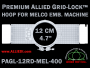 Melco 12 cm (4.7 inch) Round Premium Allied Grid-Lock Embroidery Hoop for 400 mm Sew Field / Arm Spacing