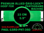 15 cm (5.9 inch) Round Premium Allied Grid-Lock Plastic Embroidery Hoop - Pantograms 360