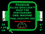 24 x 24 cm (9 x 9 inch) Square Premium Allied Grid-Lock Plastic Embroidery Hoop - Pantograms 360