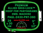 24 x 30 cm (9 x 12 inch) Rectangular Premium Allied Grid-Lock Plastic Embroidery Hoop - Pantograms 360