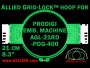 21 cm (8.3 inch) Round Allied Grid-Lock Plastic Embroidery Hoop - Prodigi 400